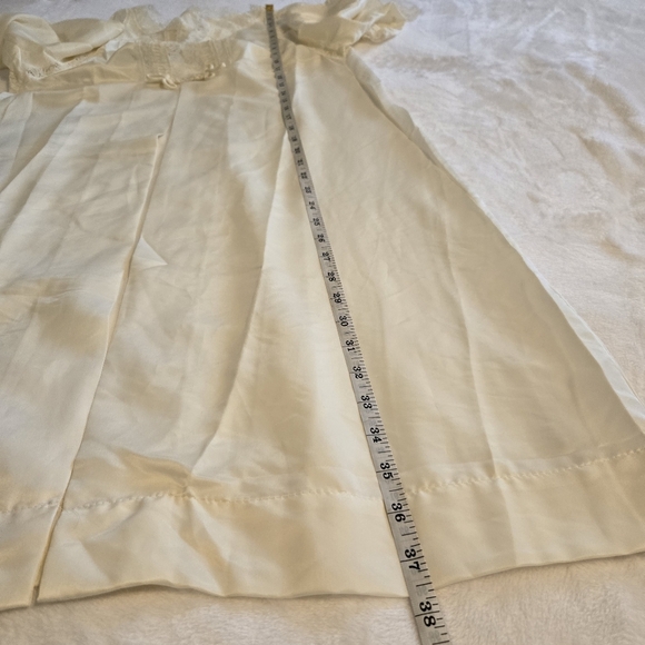 Vintage Barbizon Women's Silk Blend & Lace Negligee Nightgown Sheer Robe Small - Picture 7 of 16